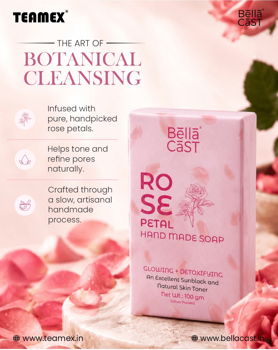 Rode petal Hand made soap